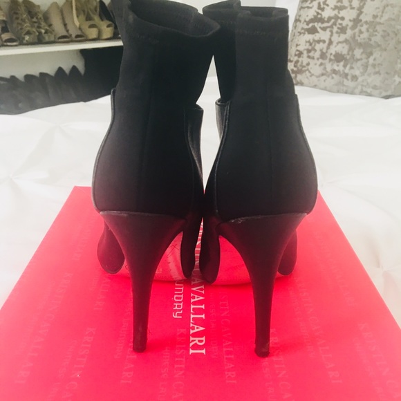 Kristen Cavallari Laney Sheep Nappa Black Bootie - Picture 4 of 5